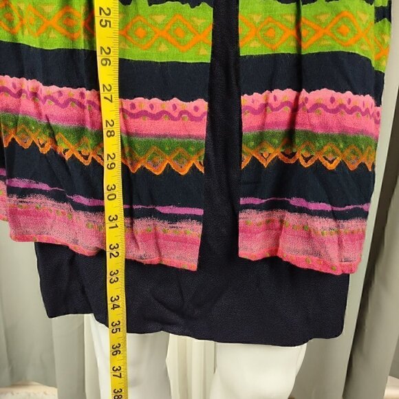 K.C. Spencer Vintage Multi Color Pattern Dress Size 12P - Picture 6 of 10